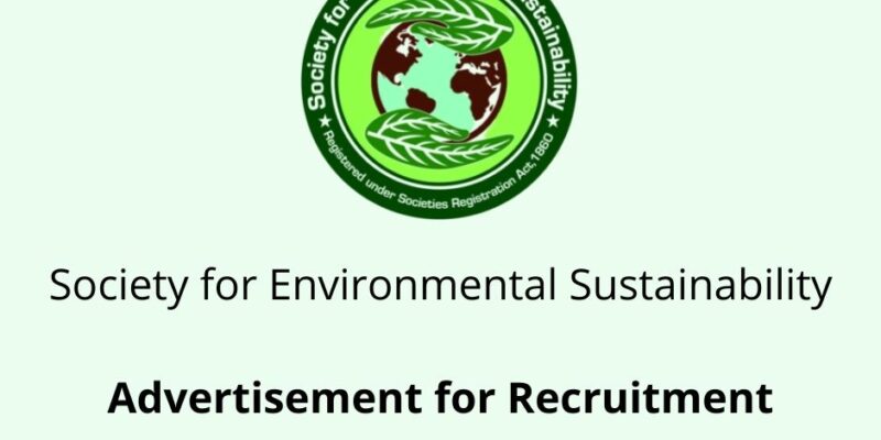 Advertisement for Recruitment for Society for Environmental Sustainability, India